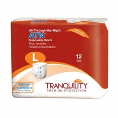 Tranquility ATN Adult Incontinent Brief LG 45 – 58in Heavy Absorbency – 96/Case