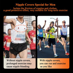 100 Pieces Disposable Nipple Covers for Men, anti Chafing Stick Protector for Ru