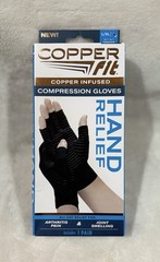 Copper Fit Hand Relief Compression Gloves – Large/Extra Large