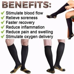 1-6 Pairs Copper Compression Socks Graduated Support 20-30mmHg Mens Womens S-XXL