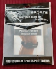 Adjustable Patellar Tendon Knee Compression Strap Support, Black One Size