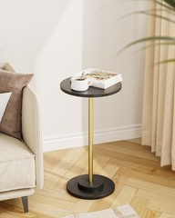 Masupu Drink Table Round Side Table For Small Spaces Pedestal Side Table Small