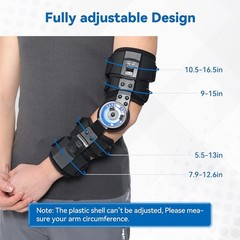 Orthomen Hinged ROM Adjustable Elbow Brace Stabilizer. Left Arm. NEW IN BOX