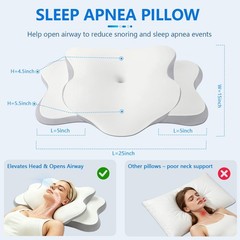 Cervical Neck Pillow for Pain Relief | Ergonomic Memory Foam Support