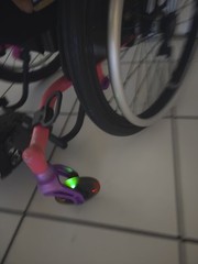 Tilite Pilot Pink Permobil Wheelchair Missing Back Handles & Cushion