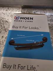 Moen Designer Bath Grab Bar Integrated Shelf Old World Bronze LR2356DOWB