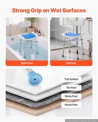 VEVOR Shower Chair 500LBS Capacity Bathtub Seat for Inside Shower or Tubs