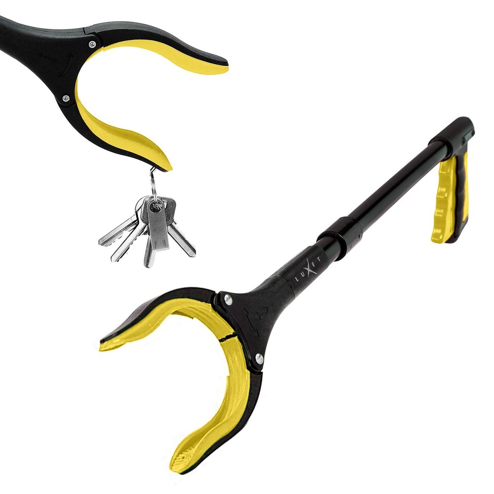 Grabber Reacher Tool 19 in Foldable Pick Up Stick with Magnetic Tip