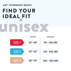 Prevail Air Overnight Incontinence Brief 1 Overnight NGX-012/1 80 Ct