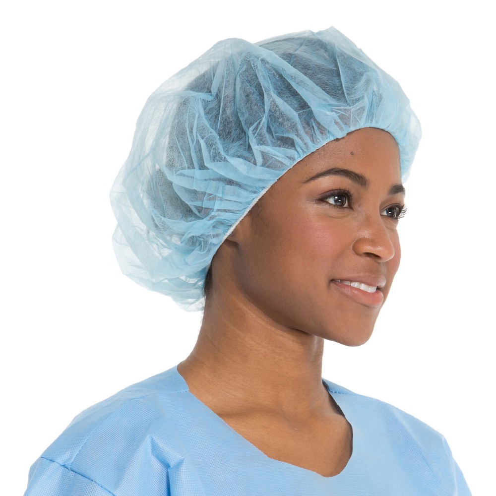 Halyard Disposable Bouffant Cap Blue X-Large 500 Ct