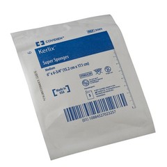 Covidien 3085 Kerlix Super Sponge, Medium, Sterile 5’s in Soft Pouch (Pack of…