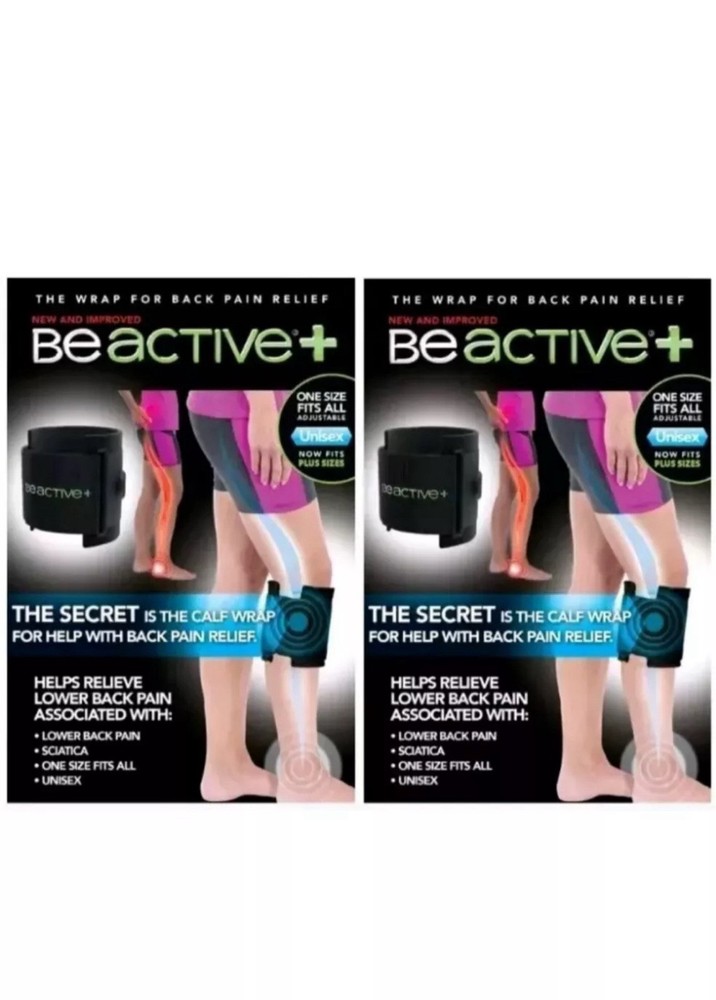 (2 Packs) BeActive+ -Instant Relief Acupressure Calf Brace-Sciatica & Back Pain