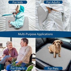 2 Pack Incontinence Bed Pads 18″x24″ Waterproof Pee Pads for Adults/Kids/Dogs