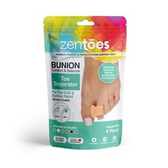 ZenToes Toe Corrector Bunion Straightener 4 Single Loop Spacers Separators Foot