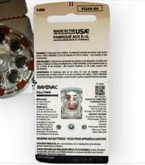 New Rayovac Extra Advanced Hearing Aid Battery Size 312 (2 Packs) Exp date 2027