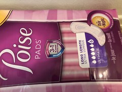 poise pads long length 12hours 27 Individual Pads In The Pack Brand New.