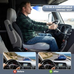 Machine Washable Ergonomic Car Seat Cushion – Ideal for Back Support & Relief
