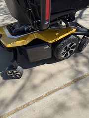 Pride Jazzy Air 2 Elevating Power Wheelchair, 4-Wheel Joystick, Headrest