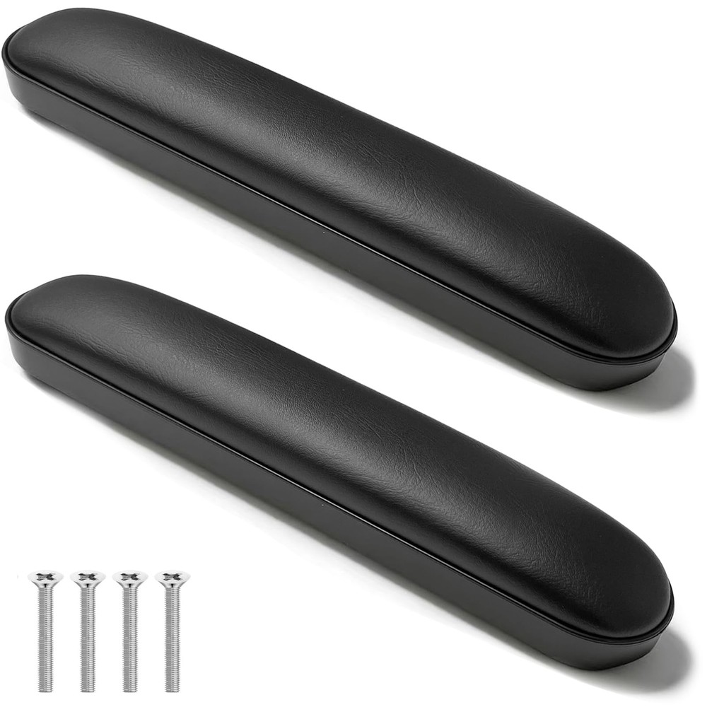 Bgxizin Padded Armrests for Wheelchair, Premium Short: 10-1/4″, Black