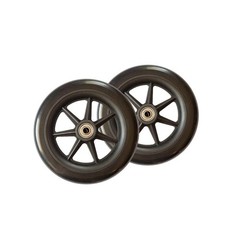 Walker 6 in. Replacement Wheels Smooth Rolling High Quality Rubber, Set of 2