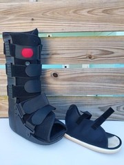 Polymer Walker Air Boot Medium + Post Op Cast Shoe Small/Medium Orthopedic Set
