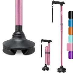 Adjustable Walking Cane,Lightweight Heavy Duty Sticks Pivot Tip Non-Slip