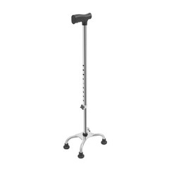 Stainless Steel Stretchable Walking Cane For Elderly Mobility Aid 9-Gear Height