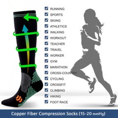 3 Pack Premium Compression Socks S-2XL Women Nurses Doctors Workers Gift Funky