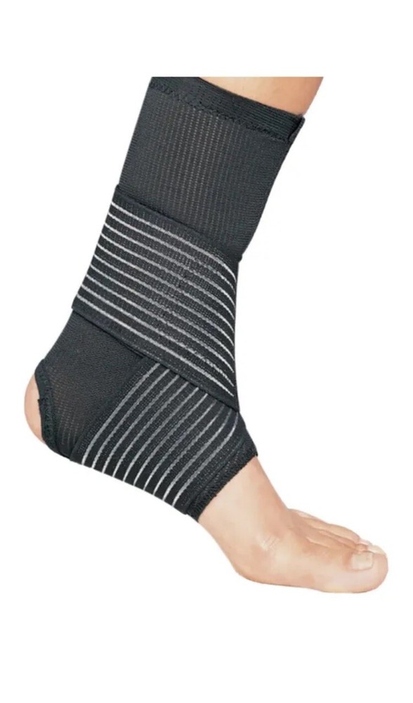 Pro Care Ankle Support Double Strap Large Left/Right Foot 1 ea 79-81377 Black