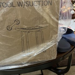 Health Line Massage Products Shower Stool 350lbs Bath Seat Chair, Tool-Free A…