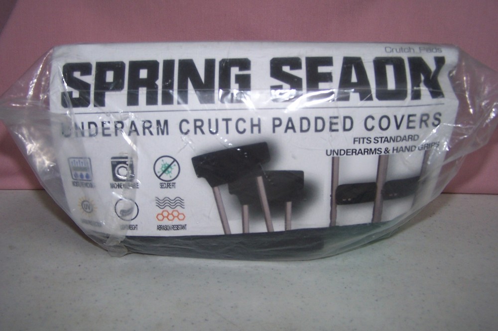 NEW Underarm Crutch Padded Covers with Hand Grips Set Teal, Spring Seaon Brand