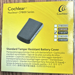 Cochlear Nucleus CP800 Series Tamper Resistant Battery Cover Gray Z185471