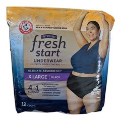 Fitright Fresh Start Arm & Hammer Incontinence and Postpartum Underwear Women XL