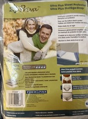 Priva Waterproof Mattress Sheet Protector kids Adult 34×52 in white quilted NEW!