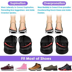 Svowin 3 Layers Adjustable Supination L: W 8-12/ M 7.5-14, Black