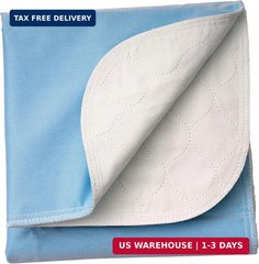 Washable Incontinence Bed Pads (72″ x 36″) for Adults, Kids, Dogs Waterproof and