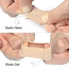 Elastic Fiber Gel Toe Protectors Non slip Silicone Toe Tubes for Foot Comfort