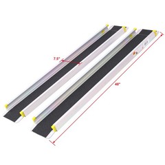 7′ Telescoping Wheelchair Ramps, Adjustable 48″-84″, 600 lb Capacity