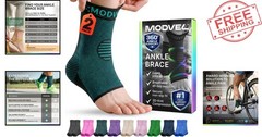 Ambidextrous Ankle Support Compression Socks for Active Lifestyles – 2 Pack