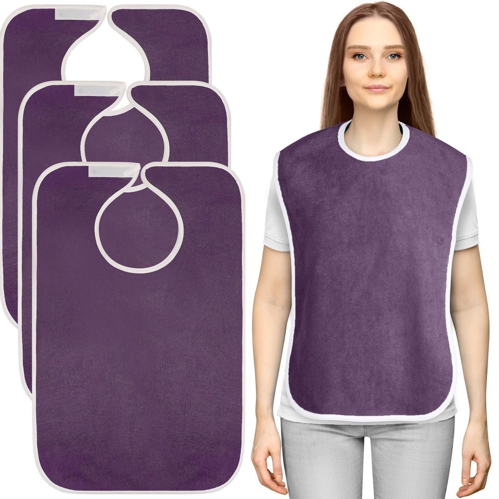 Utopia Towels 3 Pack Premium Unisex Adult Bibs for Elderly Women Men,…