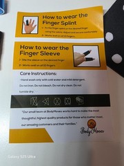 3 metal Finger splints | 1 Nylon Sleeve