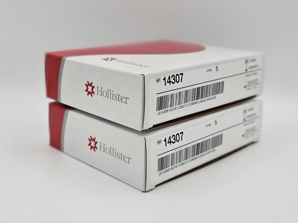 Hollister 14307 2-Piece Ostomy Barrier, 2 boxes, 5 units/box Exp 6/1/29