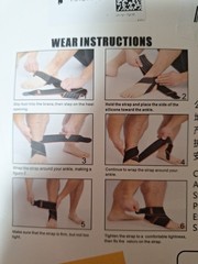 Candy Li Rikeep 2 Piece Ankle Brace 60% Nylon, 35% Latex Thread & 5% Silica Gel
