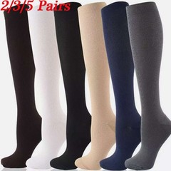 Lot Pairs Compression Socks Stockings Knee High Medical Relief Men Women S-4XL
