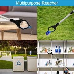 Grabber Reacher Tool, 32″ Grabbers for Elderly, 1 Count (Pack of 1), Blue