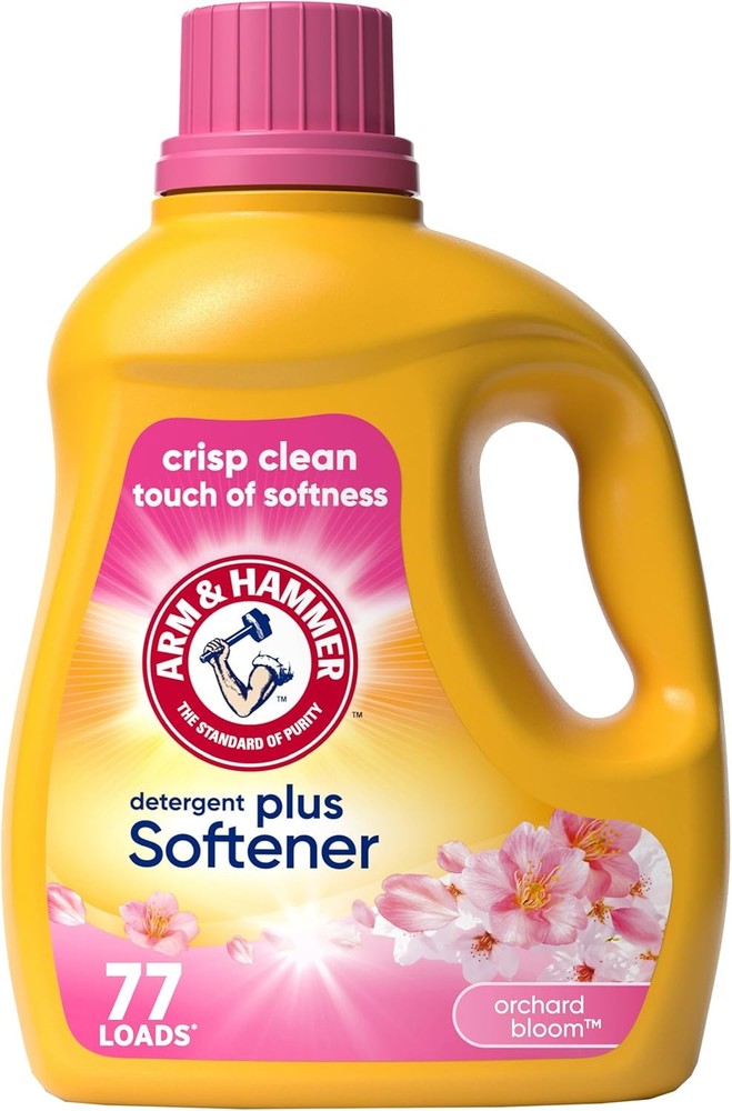 ARM & HAMMER Plus a Touch of Softener, 77 Loads, Liquid Laundry Detergent, 100.5
