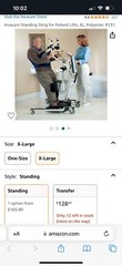 XL patient lift standing walking sling