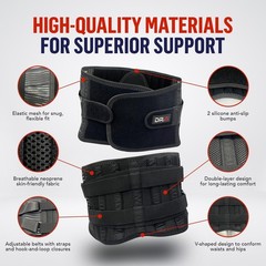 Dr. Arthritis Back Brace Support Belt Medical Lower Lumbar Brace for Men/Women M