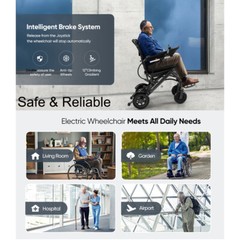 Ultra Lightweight Foldable Electric Wheelchairs Power Wheelchair For Airline