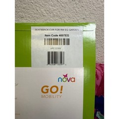 Nova GO! Mobility Walker Seat and Backrest Cover English Garden Floral 4007EG